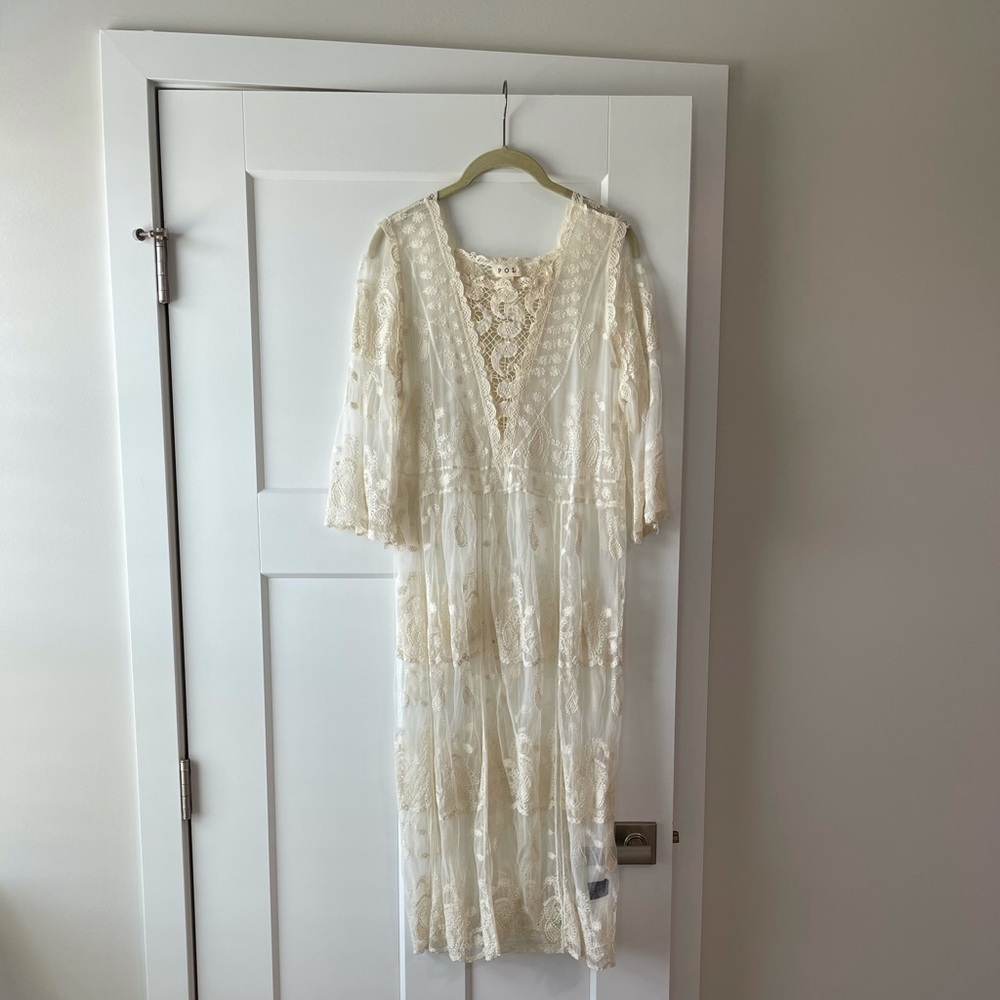 Local boutique Ivory lace dress